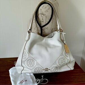 Coach Edie White Shoulder Bag